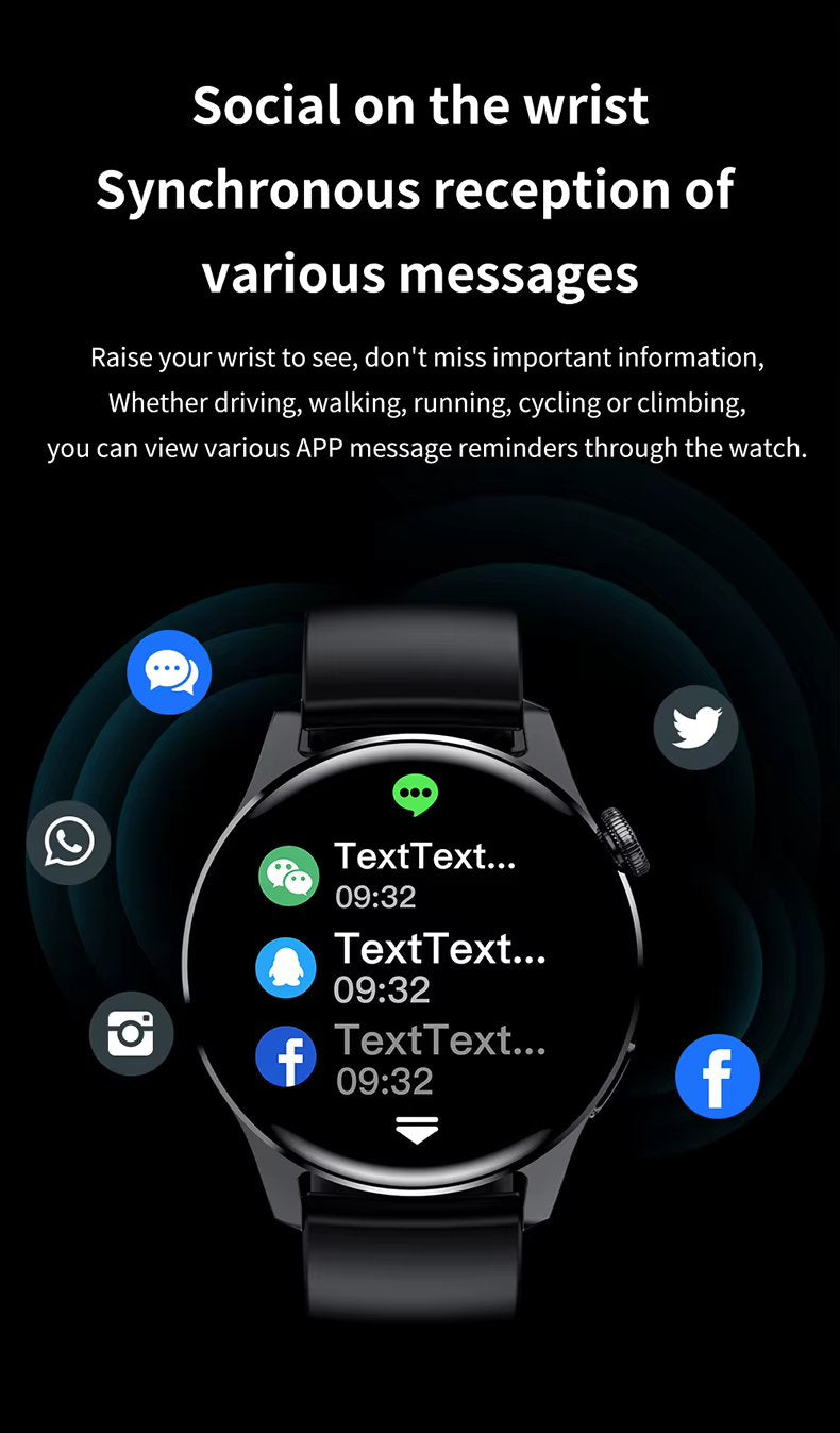Smartwatch Deportivo Negro con Correa Metálica – Estilo, Tecnología y Rendimiento