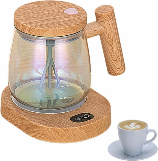 Taza de Café Agitadora de 400 ml – Mezcla tus bebidas sin esfuerzo con solo un botón